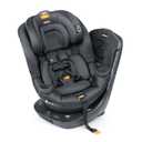 Chicco Fit360 ClearTex Rotating Convertible Car Seat with 360 Degree Rotation for Rear-Facing and Forward-Facing Usage, LeverLock Self-Tensioning Lock System | Slate/Grey