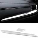 Car Accessories Fit for Honda CR-V CRV 2017-2022 Center Consoles Dash Board Panel Cover Trim Sticker Interior Decoration Mouldings (Matte Silver) ABS 2 PCS