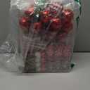 Shatterproof Christmas Ball Ornaments Set, 130 Pack Christmas Tree Decorations, Assorted Hanging Christmas Balls Bulk for Holiday Indoor Outdoor Xmas Party Decor (130 Red)