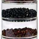 Glass Storage Jars with Lid,Multi-Tier Stackable Containers Kitchen Food Canisters Sweets Canning Glass Jar 4-Tier