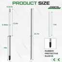 Hahafelt 2 Pcs Rotatable 22.7in Feather Flag Base, Ground Spike Stake