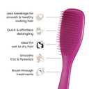 Tangle Teezer Ultimate Detangler Brush for Wet & Dry Hair, Eliminates Knots & Reduces Breakage for All Hair Types, Electric Raspberry