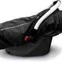 Vaxaape Baby Car Seat Cover,Car Seat Covers for Babies,Winter Protector,Universal Winter Car Seat Cover for Infant Boys Girls,Warm and Cozy,Car Seat Covers for Infant Car Seat(Black)