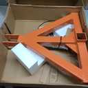 3 Point 2" Trailer Hitch Receiver Orange for Category 1 Tractors, Heavy Duty Towing Hitch Tractor Drawbar Attachment Category 1 Compatible with BX, Kubota, John Deere, NorTrac, Kioti, Yanmar