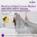 Cooling Weighted Blanket 20lb Queen 60x80 Viscose from Bamboo Grey Imported
100% Viscose Fabric, 7-Layer Design, Glass Bead Fill, OEKO-TEX 100, 10x10 in Compartments, Machine Washable, Carry Bag