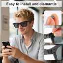 28PCS LED Light Blocking Stickers Compatible with Ray Ban Meta Wayfarer/Skyler/Oakley Meta HSTN Smart Glasses Accessories, Low-Tack Restickable Blackout Light Covers Sticker (28)