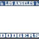 Fan Mats 31309: Los Angeles Dodgers Metal License Plate Frame Black Finish