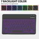 Portable Bluetooth Keyboard Compatible with iPad, Samsung, Fire Tablet, MacBook, Apple, Android, iOS, iPhone, Windows - Wireless Mini Smart Keyboard (Black)