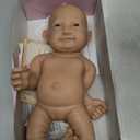 6 Inch Miniature Newborn Silicone Baby Dolls Cute Soft Toddler Doll Baby for Children (Girl)