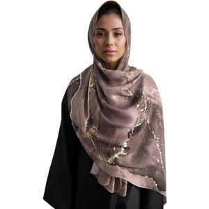 Fall Scarf Shawl For Women,Marble Printed Lightweight Cotton Feeling Head Wraps For Winter