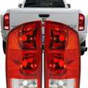 Tail Lights For 2002 2003 2004 20005 2006 Dodge Ram 1500 2003 2004 2005 2006 Dodge Ram 2500 3500 Pickup OE Style Pair Rear Brake Lamps without Bulbs
