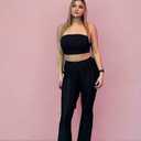 Black Size S Pants with Tube Top