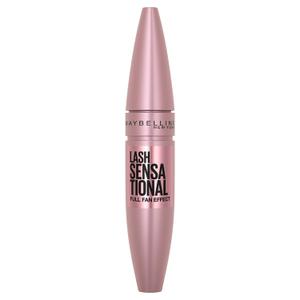 Maybelline Lash Sensational Washable Mascara, Lengthening and Volumizing for a Full Fan Effect, Blackest Black, 1 Count (0.32 Fl Oz (Pack of 1))