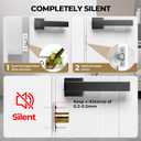Tonitrui Silent Ball Catch, Adjustable Strong Magnet Door Catch Using Noise Free, Replacing Door Ball Catch, with Identical Installation Dimension(4 Pack, Silver)