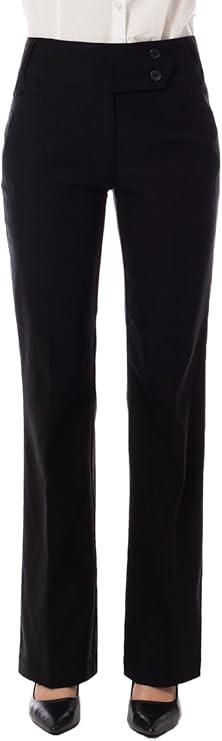 Design by Olivia Women's Stretch Bootcut Dress Pants Work Business Office Pants Trousers Ladies Slacks M