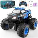 Remote Control Car, 20km/h All Terrain Monster Tuck Toys with Upright Driving and 360° Rotation, Remote Control Tuck with Auto Demo, 2.4Ghz Rc Car, Monster Trucks for Boys and Girls 3+ 4-7 8-12 Missing Remote