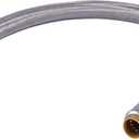 SharkBite Max 1/2 Inch x 3/4 Inch FIP x 24 In. Braided Flexible Water Heater Connector, Push-to-Connect Brass Plumbing Fitting, Stainless Steel, UR3068FX24