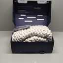 Goodhipi Hand-Knit Weighted Blanket for Adult, Cotton Heavy Blankets, Chunky Knit Throws, Cooling Weighted Blanket, Comfortable Sleep Soft Breathable Blanket Gifts (Moonlight Lime, 40"*60", 8lbs)