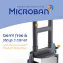 Medline Deluxe Plastic Tub Grab Bar, Microban Protection, 250lb Weight Capacity, Grey
