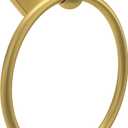 Franklin Brass Gainesville (1-Pack) Hand Towel Holder Satin Gold Towel Racks for Bathroom Wall Round Towel Ring Holder for Bath Towel Hanger for Kitchen, Bathroom Accessories CLWY46-SG