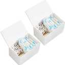 Klmnop 2 Pcs Tampon and Pad Organizer for Period, Sanitary Napkin Holder, Feminine Sanitary Pad Tampon Storage for Bathroom(White)