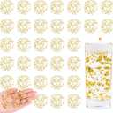 30 Pcs 78.7 FT Artificial Floating Beads for Centerpieces Vases, Gold Pearls String for Vases Filler Floating Candle Faux Beads Pearls String for Vase Centerpieces