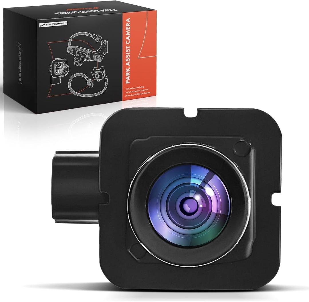 A-Premium Park Assist Camera Rear View Backup Reverse Camera Compatible with Select Chrysler Models - 2017-2023 Pacifica, 2020-2022 Voyager - Replace# 68227397AH