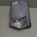 Blue Grey 90 Inch Linen Curtains Pinch Pleated for Living Room Bedroom Dining Boho Coastal Light Filtering Pinch Pleat Drapes Hooks Rings Back Tab Semi Sheer Dusty Blue Window Curtains 2 Panels