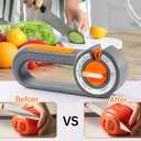 Kitchen Knife Sharpener, 6-in-1 Stage Pocket Knife Sharpeners, Manual Knife Sharpener with Ceramic Rods, Diamond Sand, Tungsten Steel Sheets, Chefs Choice Knife Sharpeners for Kitchen Knives