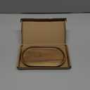 Small Wooden Tray (7.5 x 4.1 inch), Oval Mini Serving Tray for Coffee Tables, Dessert, Snack, Fruit, Acacia Wood Platter for Vegetable, Decor Restaurant