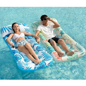 Jasonwell Inflatable Pool Float Lounge - 2 Pack Floaties Rafts for Adults Floating Lounger Sun Tanning Floats Cool Water Floaty Swimming Lake Beach Party Toys