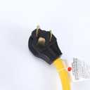 Generic Dryer Adapter 10-30P to 14-30R EV Charge Adapter 125/250Volt. 3 Prong 30Amp Male Plug to 4 Prong 30 Amp Female 1.5FT Extension Cord with Green Grounding Wire.STW 10/3. ETL Listed.