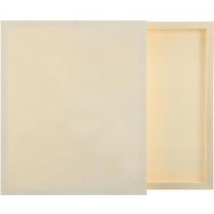 MECCANIXITY 2 Pack Wood Canvas Boards, 10x12 Inch Art Canvases Square Unfinished Wood Panel for Painting, Crafts, DIY Projects, Pouring Art