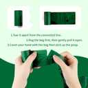 Certified 100% Home Compostable Poop Bags for Dogs, 120 Count Guaranteed Leak Proof and 18 Microns Extra Thick Waste Bag, 8 Rolls of Plant Based Doggie Poop Bag, No Scented with ASTM D6400 & EN13432 (Dark Green)