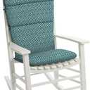 Arden Outdoor Adirondack or Rocking Chair Cushion, 20 x 17, Rain-Proof, Fade Resistant 17 x 20, Alana Tile