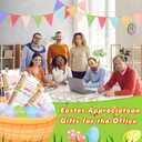 48 Pcs Easter Appreciation Gifts Bulk for Coworker Include 24 Pcs 6-in-1 Multicolor Ballpoint Pens 24 Pcs Greeting Cards with Ties Thank You Gifts for School Employee Office