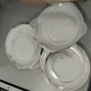 16 Piece Marble Dishes Dinnerware Sets, Marble Porcelain Dinnerware Set, Grey (4×Dinner Plates, 4×Dessert Plates, 4×Bowls, 4×Mugs, 16 Pack)