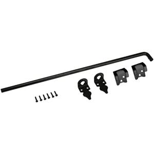 Advantage Industries 42" Heavy Duty Cane Bolt | Gate Ground Latch Drop Rod | Pad-Lockable | Zinc Plated Steel | Industrial Grade Drop Rod for Wood Fence | Hardware & Fasteners Included - Black (42 in Drop Rod)