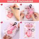 28 Pack Valentines Day Cards for Kids Classroom Valentines Day Gifts for Kids School with Poping Eye Animals Keychain Valentines for Class Valentines Exchange Cards Party Favors Exchange Gift Set