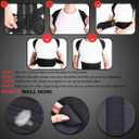 3-in-1 Posture Corrector for Men & Women | Adjustable Back Brace with Lumbar & Upper Back Support | Spine Alignment, Shoulder Straightener & Pain Relief | Breathable Full Back Support Brace (Black)