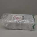 ArtBin Semi Satchel Portable Craft Organizer with 3 Dividers - Clear Plastic Storage Case for Art & Craft Supplies (Pack of 1, Gold)