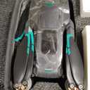 ikaufen S159 Drone with Built-in 5.9in screen control, GPS positioning, brushless motor, optical flow positioning, ESC camera, obstacle avoidance function, body tips power consumption+2 Battery(S159 screen control+ 2 Battery Black)