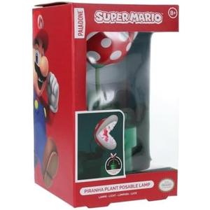 Super Mario Brothers Officially Licensed Mini Piranha Plant Posable Lamp, Gamers Room Decor and Gift for Boys and Girls, Movie Fans Collectible Night Light | Paladone