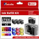 275XL 276XL Ink Refill Kit for Canon 275 and 276 Ink Cartridges Compatible for Canon PIXMA TS3500 TS3520 TS3522 TS3700 TS3720 TS3722 TR4700 TR4720 (3BK/2C/2M/2Y, Ink Cartridges Not Included)