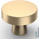 10 Pack Kitchen Cabinet Knob Brushed Gold Round Dresser Knobs Drawer Knobs Kitchen Cabinet Hardware Knobs for Dresser Drawers