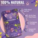 Jasmali Butterfly Pea Flower Tea - 60 Tea Bags, Herbal Tea, Vacuum Sealed for Freshness, Sourced from Thailand, Caffeine Free, Gluten Free, Vegan, Plant-Based, Blue Pea Flower Tea