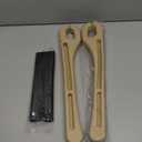 New!Car Seat Gap Filler 2 Pack with Seat Belt Holes and Seat Belt Pads, Auto Crevice Blockers Fill Gap Plug in Between Seat and Console, Universal for Most Cars Trucks SUVs to Stop Dropping,Beige