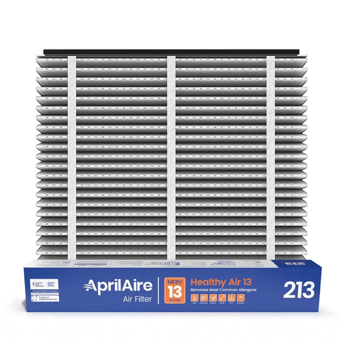AprilAire 213 Replacement Filter for AprilAire Whole House Air Purifiers - MERV 13, Healthy Home Allergy, 20x25x4 Air Filter (Pack of 1) AprilAire 213 Replacement Filter for AprilAire Whole House Air Purifiers - MERV 13, Healthy Home Allergy, 20x25x4 Air Filter (Pack of 1)