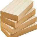 Bright Creations Unfinished MDF Wood Board - 5 x 3 x 1 in, Pack of 4 - Smooth Surface for Paint & Stain - Wood Pieces for Crafts