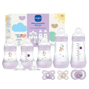 MAM Newborn Essentials Must Have for 0-3 Months, Matte Feeding Set, Easy Start Anti-Colic Bottles 5oz, Self-Sterilizing, Baby Gift, Pacifiers, Skinsoft Silicone Nipples, 2 Pieces for Girl